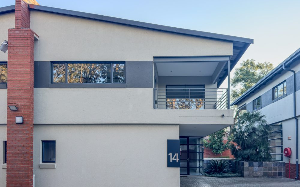 Exterior side view of warehouse unit IWBP 14 at Innovation Worx - Business Park in Midrand