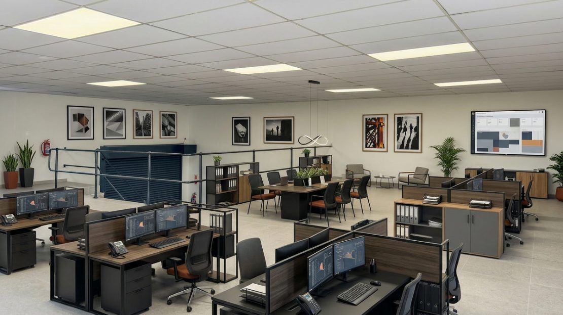 Interior upstairs view of warehouse unit IWCP 16 at Innovation Worx -Commercial Park in Midrand