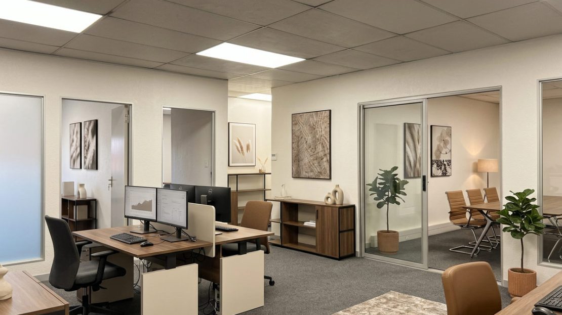 Interior office side view of warehouse unit IWCP 3 at Innovation Worx -Commercial Park in Midrand