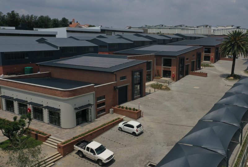 | innovation worx arial view of innovation worx - midrand junction commercial units