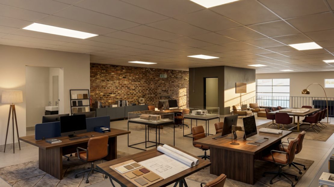 Interior side view of office warehouse unit IWMJ 19 at Innovation Worx - Midrand Junction in Midrand