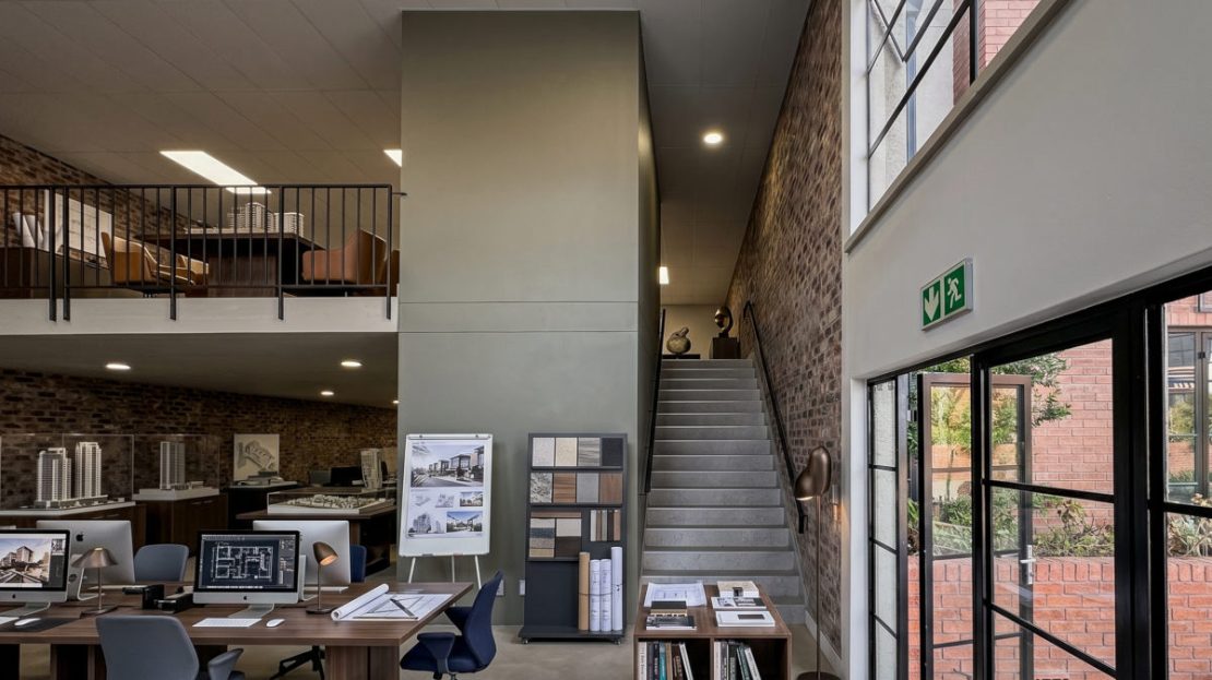 Interior downstairs view of office warehouse unit IWMJ 19 at Innovation Worx - Midrand Junction in Midrand