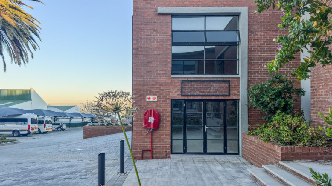Exterior side view of office warehouse unit IWMJ 7 at Innovation Worx - Midrand Junction in Midrand