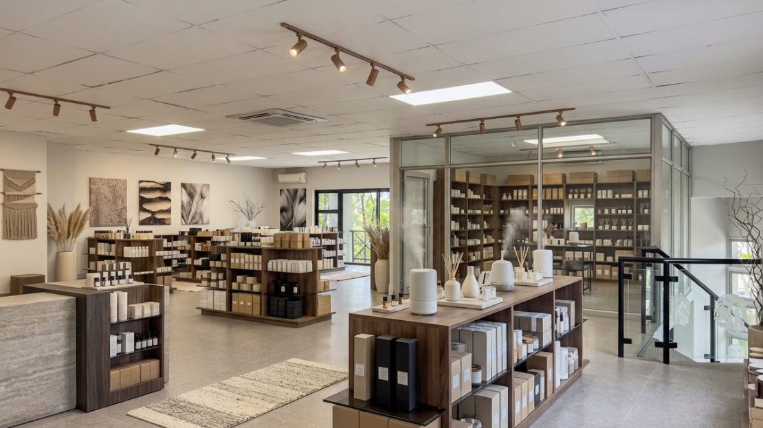 Interior long shot view of warehouse unit IWCP 1 at Innovation Worx -Commercial Park in Midrand