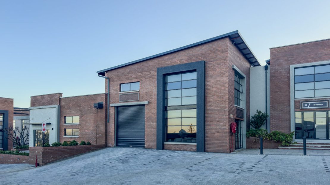 Exterior full view of entrance warehouse unit IWMJ 3 at Innovation Worx -Midrand Junction in Midrand