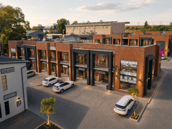 aerial exterior view of innovation worx - 16th road commercial park in midrand