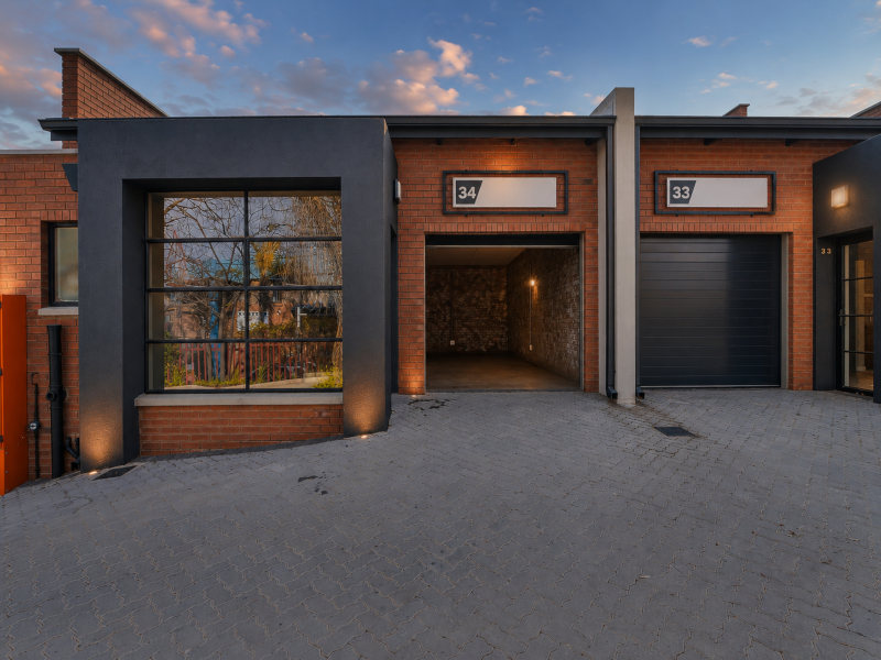 exterior of commercial units 33 and 34 at innovation worx - richards drive in midrand