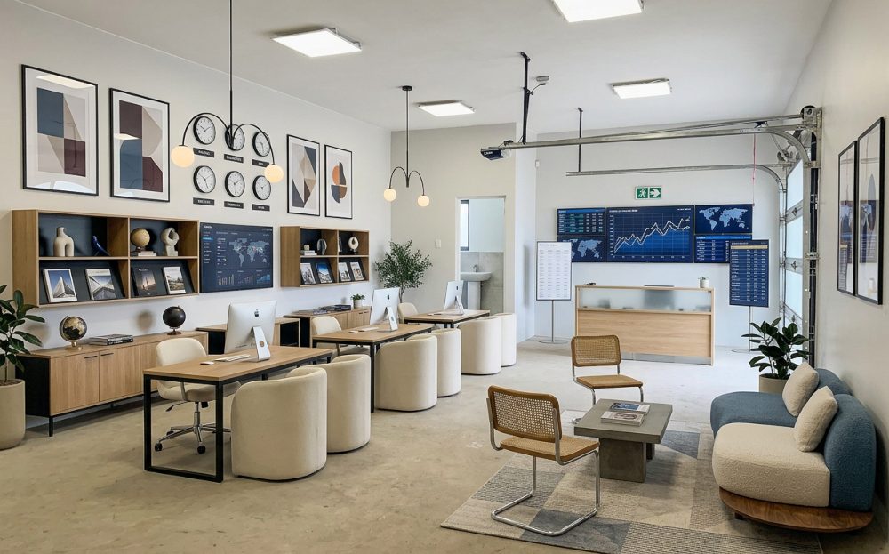interior artist impression view of warehouse unit IWBP 5 at Innovation Worx - Business Park in Midrand